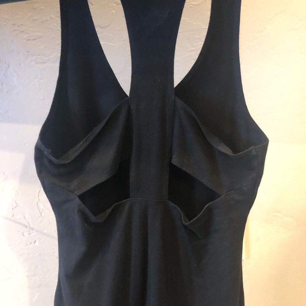 Black midi dress